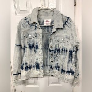 Girls Justice Denim-Washed Jean Jacket with Buttons